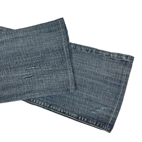 Vigoss Jeans Distressed Bootcut Medium Wash Blue Stretch Denim Women's Juniors 5 - Picture 11 of 13